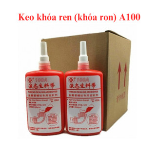 Keo non khoá ren/khóa ron A100, dùng dán ống kim loại có ren: ống khí nén, PCCC... chai 250g