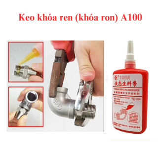 Keo non khoá ren/khóa ron A100, dùng dán ống kim loại có ren: ống khí nén, PCCC... chai 250g