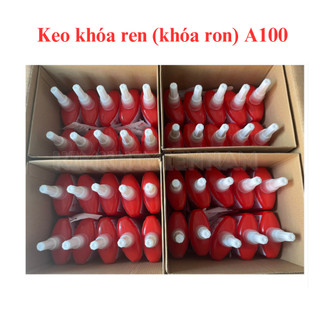 Keo non khoá ren/khóa ron A100, dùng dán ống kim loại có ren: ống khí nén, PCCC... chai 250g