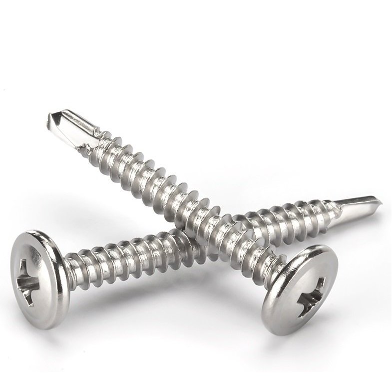 (INOX410) 100 cái Vít tự khoan đầu dù inox410 4.2