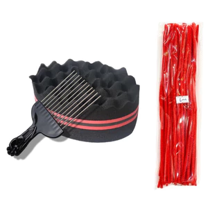 Dụng cụ uốn tóc premlock ( Mút Xốp,Lược Afro Pick,Kẽm Nhung)