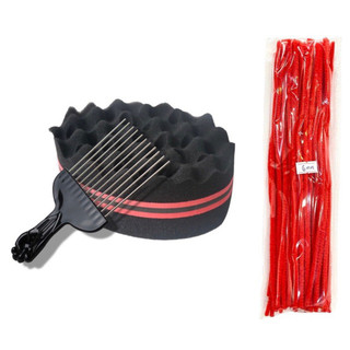 Dụng cụ uốn tóc premlock ( Mút Xốp,Lược Afro Pick,Kẽm Nhung)
