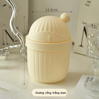 T&T0012 Thùng đựng rác mini hình xương rồng để bàn