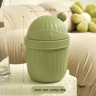 T&T0012 Thùng đựng rác mini hình xương rồng để bàn