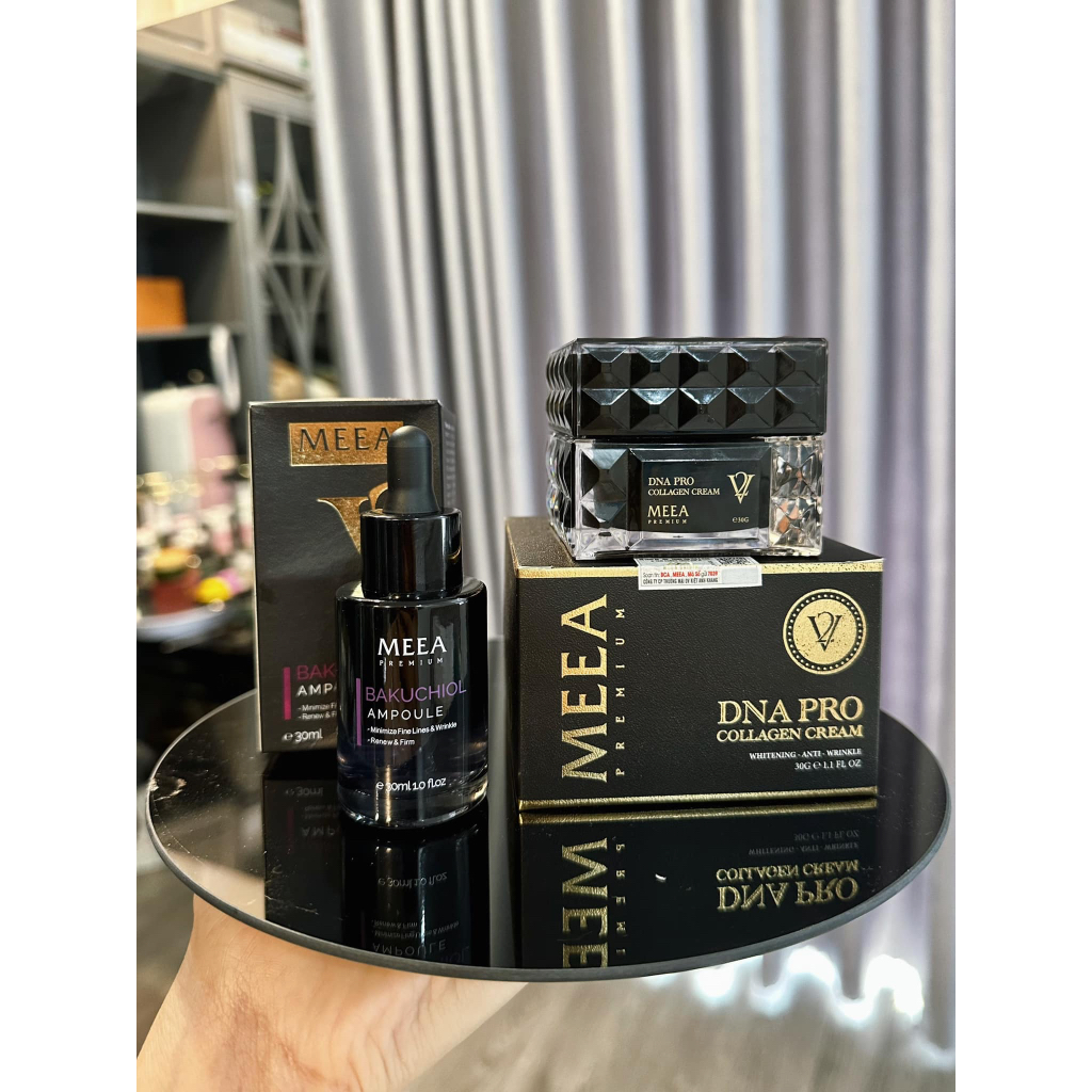 Combo Kem Face Collagen Cá Hồi DNA Pro V2 Meea origin và serum size mini