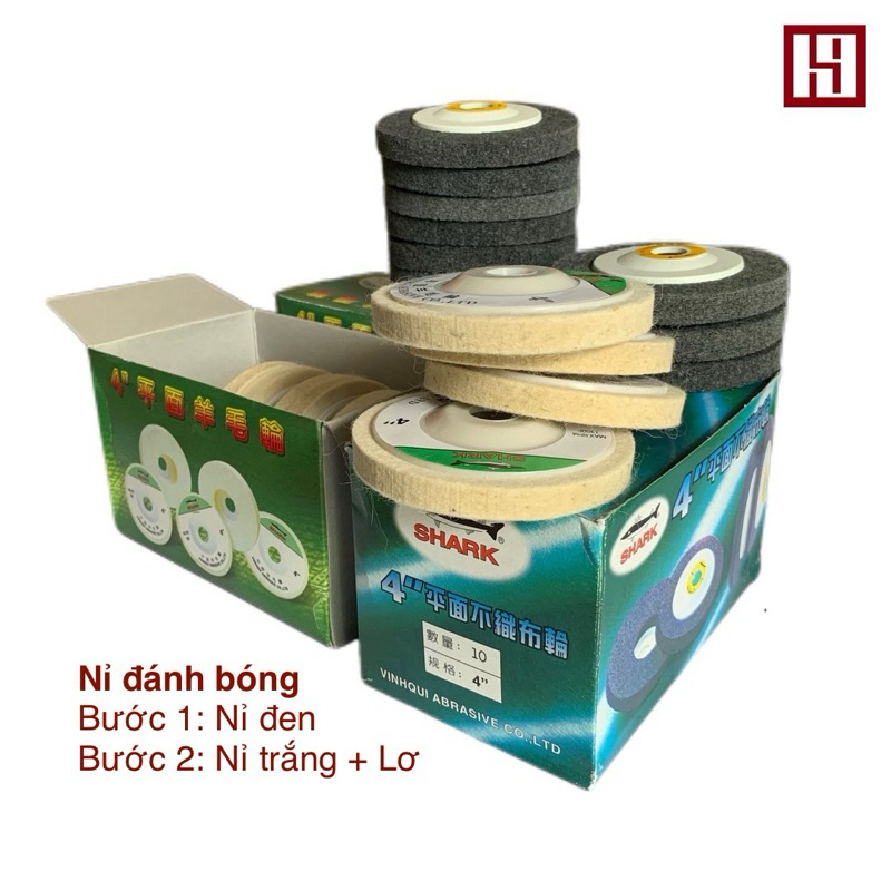 Bánh Nỉ Đánh Bóng Inox; Nỉ Xám đánh bóng thô; Nỉ Trắng đánh bóng mịn ...