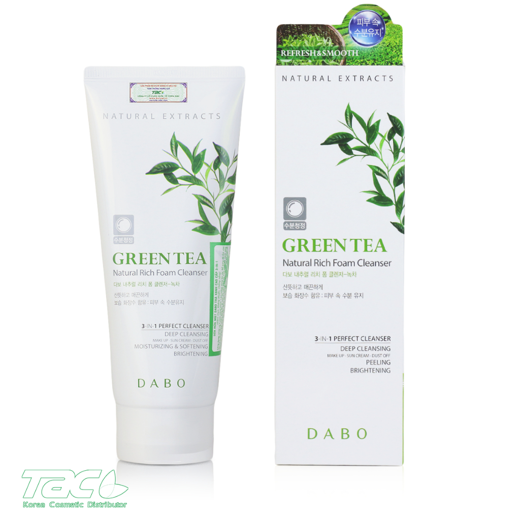 Ảnh Sữa rửa mặt cao cấp DABO 3-IN-1 Tinh chất Dưa leo/ Trà xanh/ Lô hội/ Collagen TAC 180ml 2