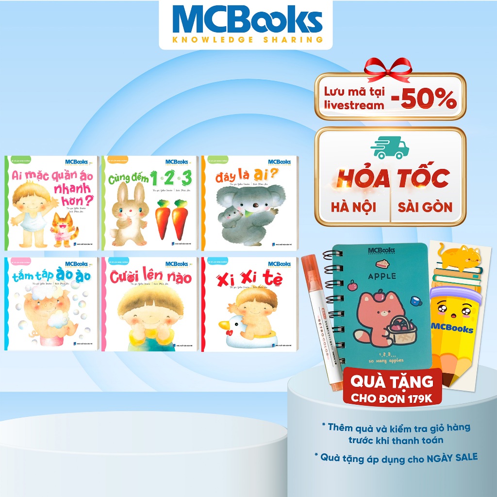 [Outlet S1] Sách - Bộ Sách Bé Có Làm Được Không? - Bộ sách dành cho bé trên 1 tuổi - Finybooks