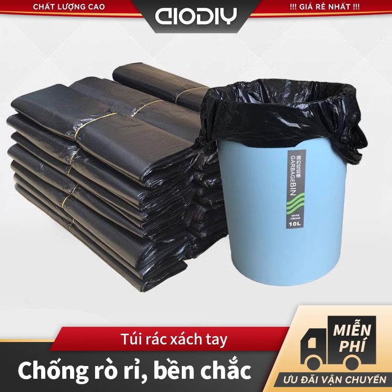 AIODIY Túi rác Túi bóng đen hàng đẹp loại Túi rác có thể phân hủy sinh ...