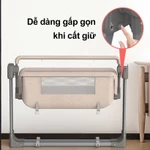 iiko Nôi Điện Tự Động Cho Bé - Điều Khiển Từ Xa, Nhiều Chế Độ Rung, Kèm Màn & Túi Đựng Gấp Gọn — ảnh 6