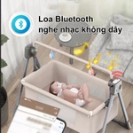 iiko Nôi Điện Tự Động Cho Bé - Điều Khiển Từ Xa, Nhiều Chế Độ Rung, Kèm Màn & Túi Đựng Gấp Gọn — ảnh 5