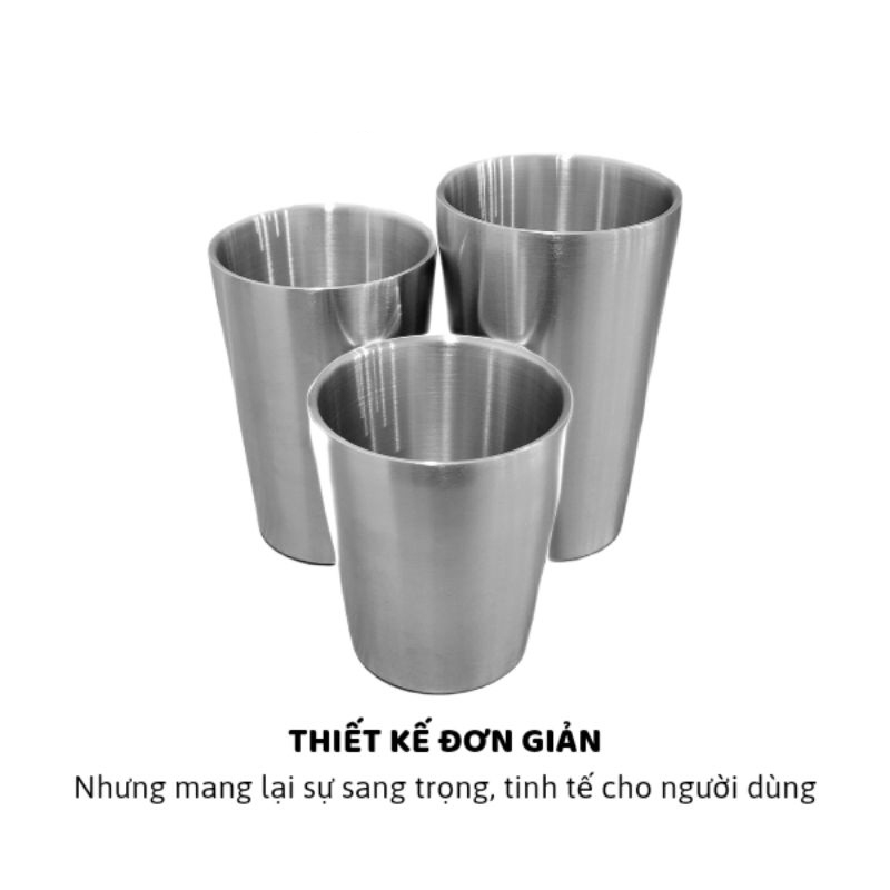 [CHÍNH HÃNG] Ly inox 2 Lớp 450ml Gorilla Chef Chuyên Dùng Uống Đá, Đồ Uống Lạnh SP46