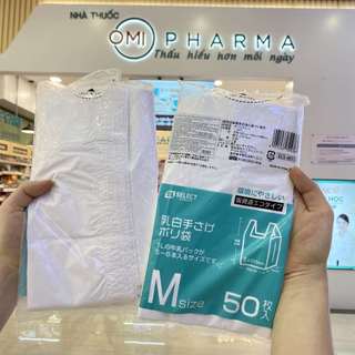 Túi Đựng Có Tay Cầm Size M S Select Màu Trắng Sữa Nhật Bản (Túi 50 Chiếc)