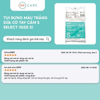 Túi Đựng Có Tay Cầm Size M S Select Màu Trắng Sữa Nhật Bản (Túi 50 Chiếc)