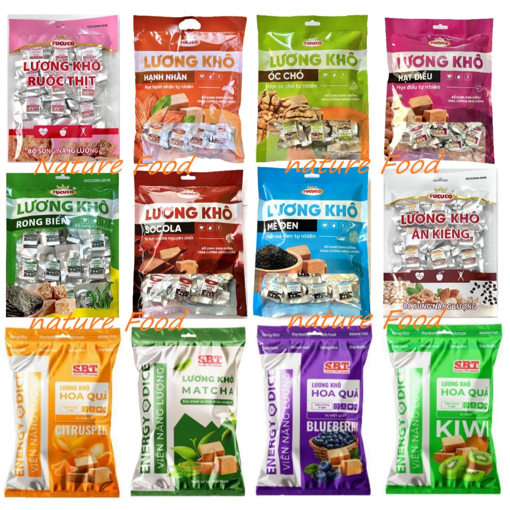 500gr lương khô mini mix 12 vị hạt dinh dưỡng, ngũ cốc và trái cây thơm ...