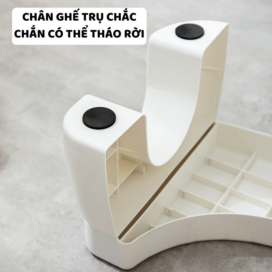 Ghế Kê Chân Toilet ENODA HOME, Bồn Cầu Giúp Tư Thế Đi Vệ Sinh Khoa Học, Chống Táo Bón, Chất Liệu Dày Dặn Chắc Chắn GHE00