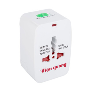 Ổ cắm đa năng Điện Quang (dành cho du lịch) ĐQ ESK TV01 ( Màu trắng) - Hàng chính hãng