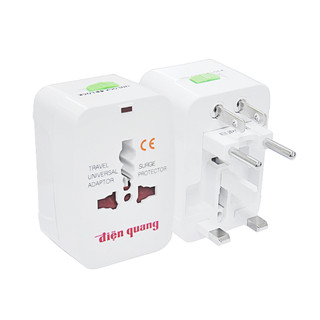 Ổ cắm đa năng Điện Quang (dành cho du lịch) ĐQ ESK TV01 ( Màu trắng) - Hàng chính hãng