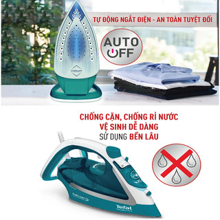Bàn ủi hơi nước Tefal FV5737E0, công suất 2500W, sản xuất tại Pháp - Bảo hành chính hãng 24 tháng