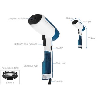 Bàn ủi hơi nước cầm tay dạng du lịch Tefal DT6130E0, hàng chính hãng bảo hành 24 tháng