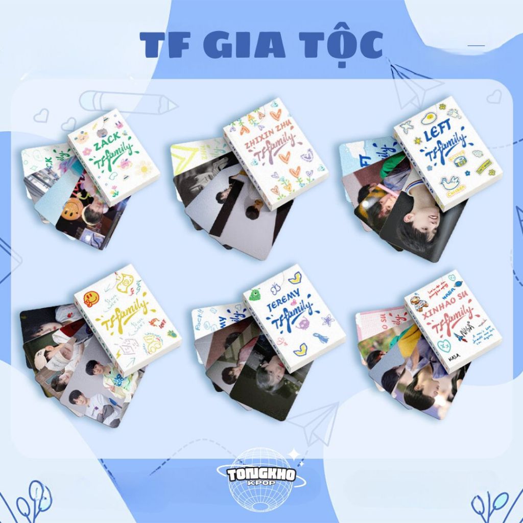 Hộp 50 Lomo TF FAMILY card TF Gia Tộc F3 hologram Chu Chí Hâm Mục Chỉ ...