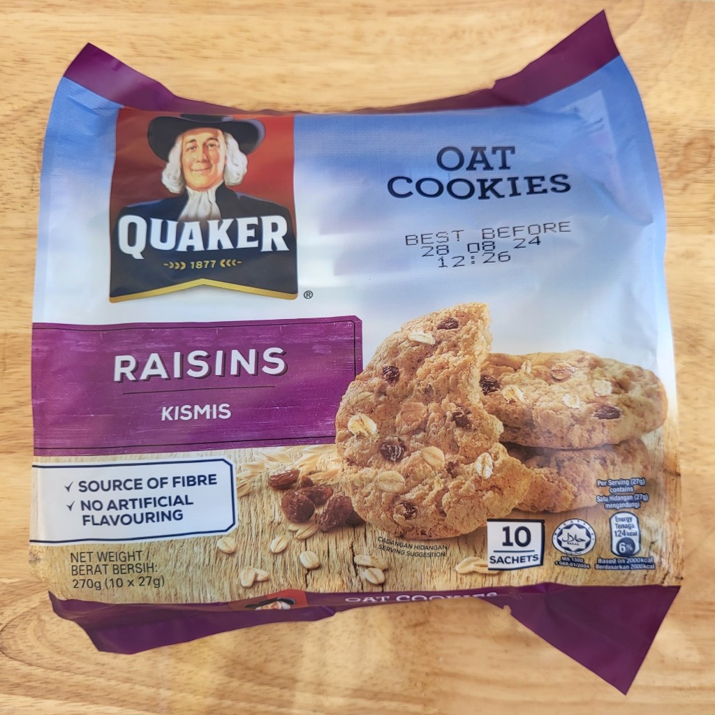 HSD 27/10/2024 / QUAKER [B/QUY TÍM 270g] BÁNH QUY YẾN MẠCH NHO KHÔ ...