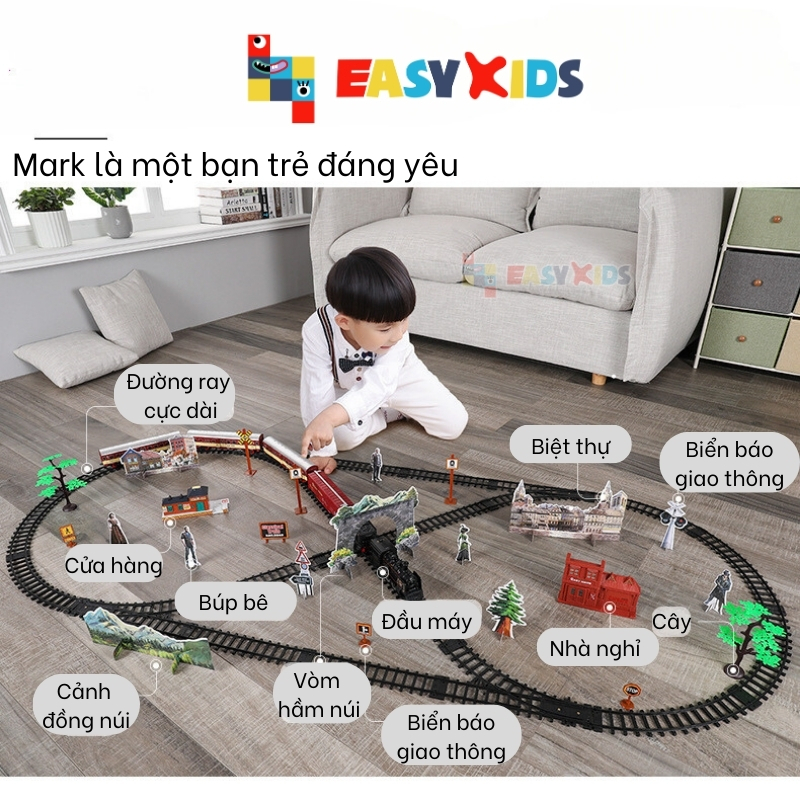 Xe lửa đồ chơi, tàu hỏa cho bé có nhiều phiên bản nhả khói hơi nước, đèn và âm thanh