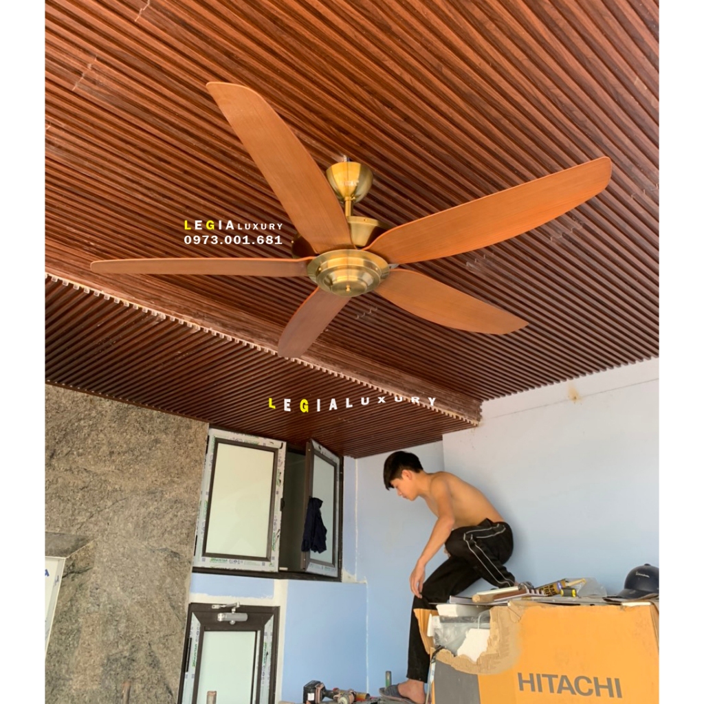 Ảnh Quạt trần MẠ VÀNG 24K LGFAN869 | Quạt trần hiện đại đẹp VIP LUXURY 2025 2