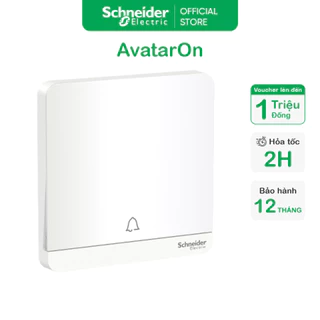 Nút nhấn chuông 10A - Trắng - 250VAC dòng Avataron - Schneider Electric - E8331BPL1_WE_G19