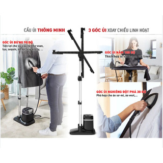 Bàn ủi hơi nước cầm tay dạng đứng Tefal QT1510E0, 2985W, bình chứa 1L, bảo hành chính hãng 24 tháng