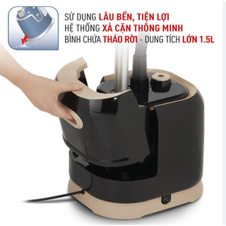 Bàn ủi hơi nước cầm tay dạng đứng Tefal QT1510E0, 2985W, bình chứa 1L, bảo hành chính hãng 24 tháng
