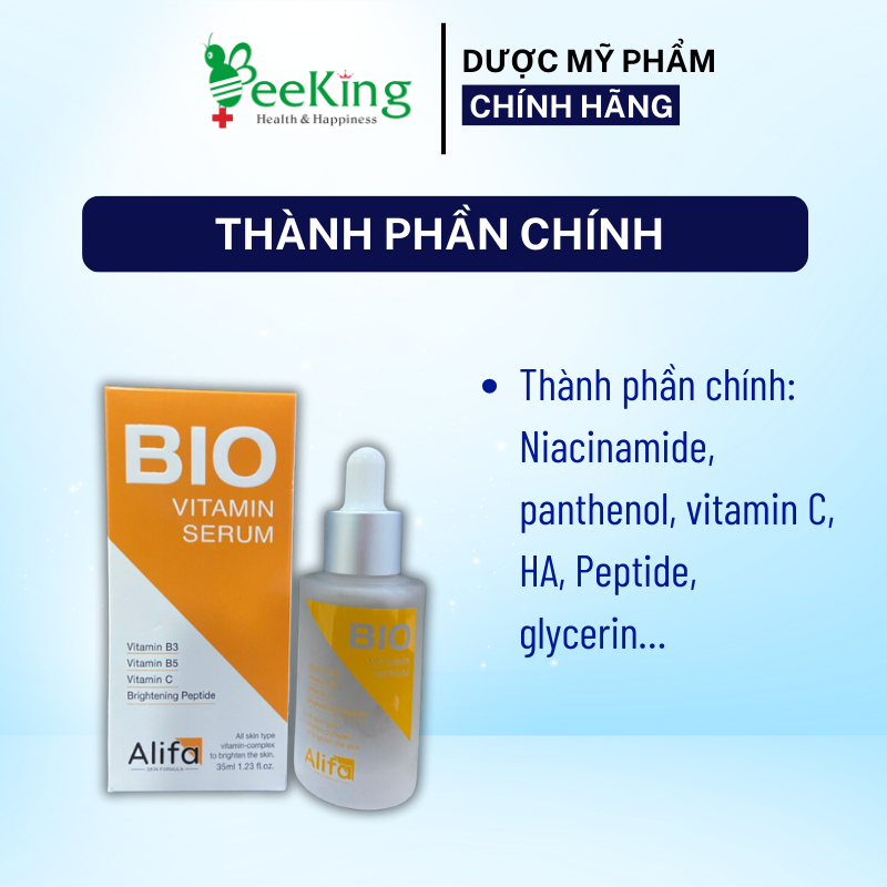ALIFA SERUM BIO VITAMIN - Serum phục hồi và dưỡng sáng da - Lọ 35ml
