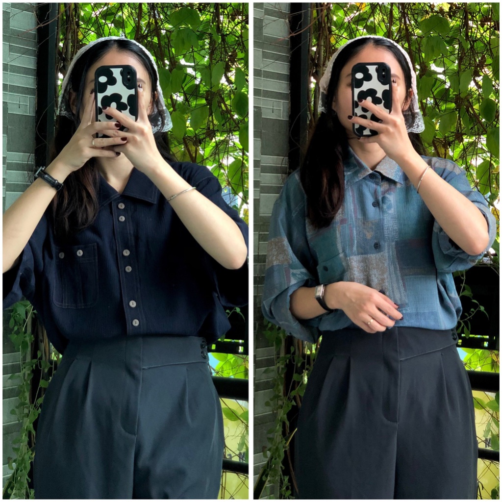 Sơ mi vintage/hoạ tiết/cổ điển/ 2hand chọn mẫu/update thường xuyên [ig: april6_clothing]