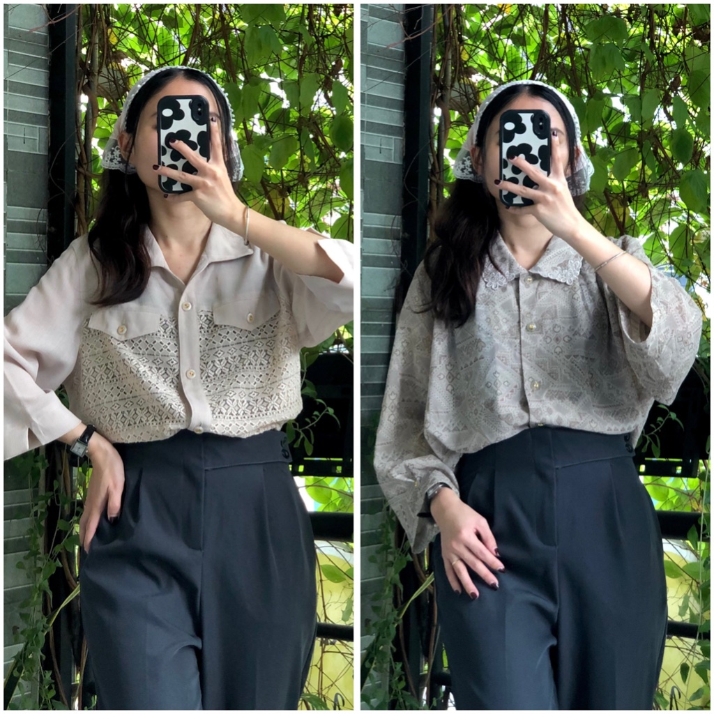 Sơ mi vintage/hoạ tiết/cổ điển/ 2hand chọn mẫu/update thường xuyên [ig: april6_clothing]