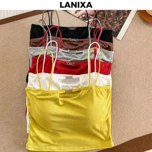 Áo bra không gọng nữ hai dây mảnh đệm mút thoáng khí nâng ngực kiểu dáng basic thể thao LANIXA B3034