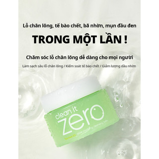 [Renewal] Sáp tẩy trang Banila Co Clean It Zero Cleansing Balm Pore Clarifying 100ML dành cho da dầu, mụn
