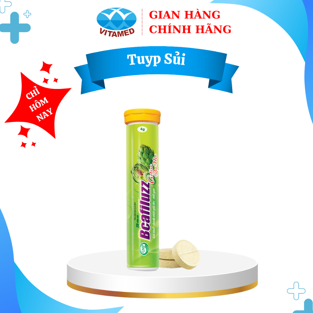BCAFILUZZ - Tuyp Sủi Bổ Sung Vitamin Cần Thiết Cho Cơ Thể Hộp 20 Viên