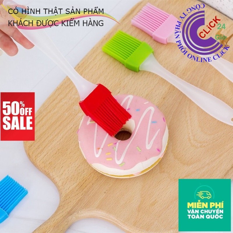 Chổi quét dầu đủ size lớn bé - Cọ quét dầu ăn, quét mỡ, phết mặt bánh bằng silicon chịu nhiệt