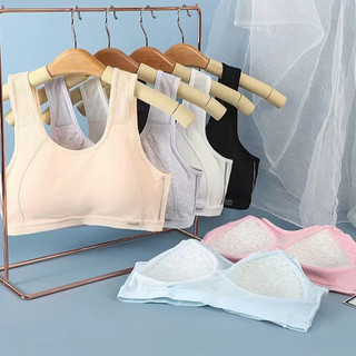 Áo Lá Cho Bé Gái Cấp 2-3 Có Đệm Mút Sport, Áo Lót Cotton Thoáng Khí Mềm Mịn Mát King Shop A-611