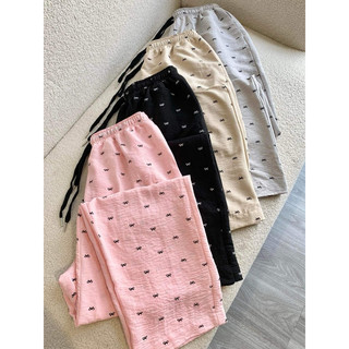 𝗛𝗮̀𝗻𝗴 𝗰𝗵𝗶́𝗻𝗵 𝗵𝗮̃𝗻𝗴 Quần viscose, cotton lụa hoạ tiết tim chấm bi mát mềm xinh xắn - O.N WORKSHOP