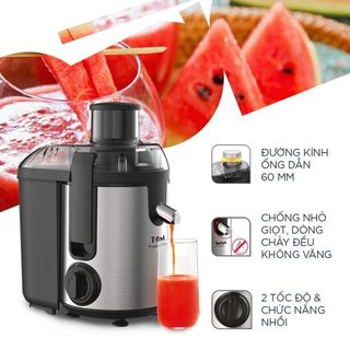 Máy ép trái cây Tefal ZE420D38, công suất 400W, học chứa bã lớn 0.95L - Hàng chính hãng