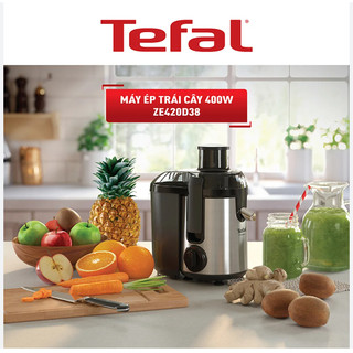 Máy ép trái cây Tefal ZE420D38, công suất 400W, học chứa bã lớn 0.95L - Hàng chính hãng