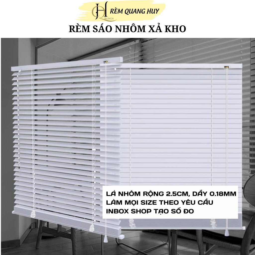 Xả Kho Rèm Sáo Nhôm sẵn kt Rộng 89cm Cao 107cm và R89cm C163cm Rèm ...