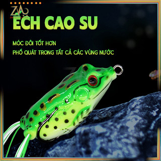 (freeship) Nhái hơi (Râu + Muỗng)/ mồi giả nhái hơi câu cá lóc/ nhái Thái 3D câu cóc loại lớn