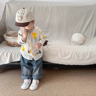 Áo Khoác Nắng, Áo Chống Nắng Mùa Hè Cotton Mềm Mát Hoạ Tiết Đáng Yêu Cho Bé Trai Bé Gái