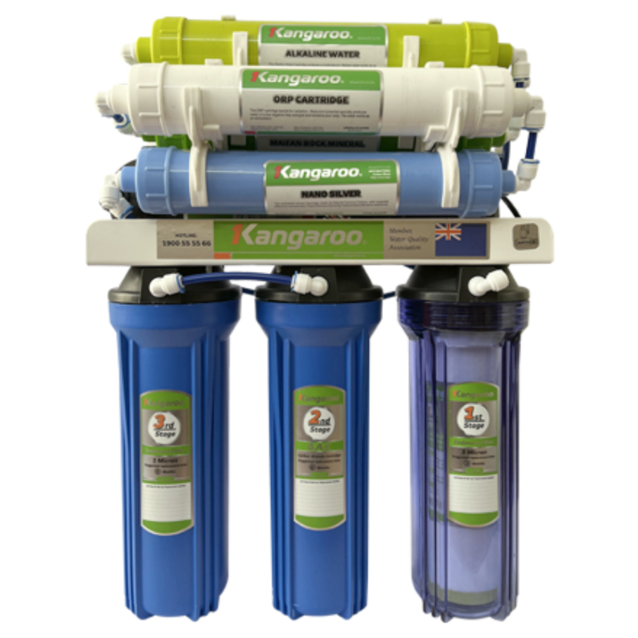 Máy Lọc Nước RO KGRP12 Kangaroo Chính Hãng 9 Lõi Lọc Bảo Hành 1 Năm Toàn Quốc Thiết Kế Nhỏ Gọn Để Gầm Bếp