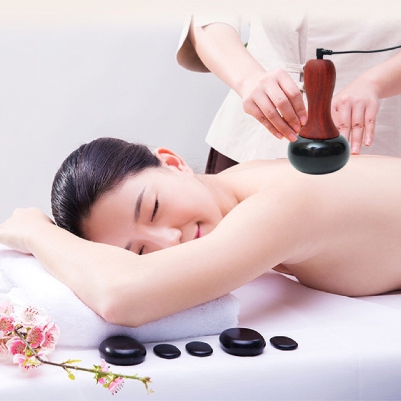Máy Đá Nóng Massage, Body Đả Thông Kinh Lạc Sử Dụng Trong Spa Dưỡng Sinh Cá Nhân Tại Nhà.