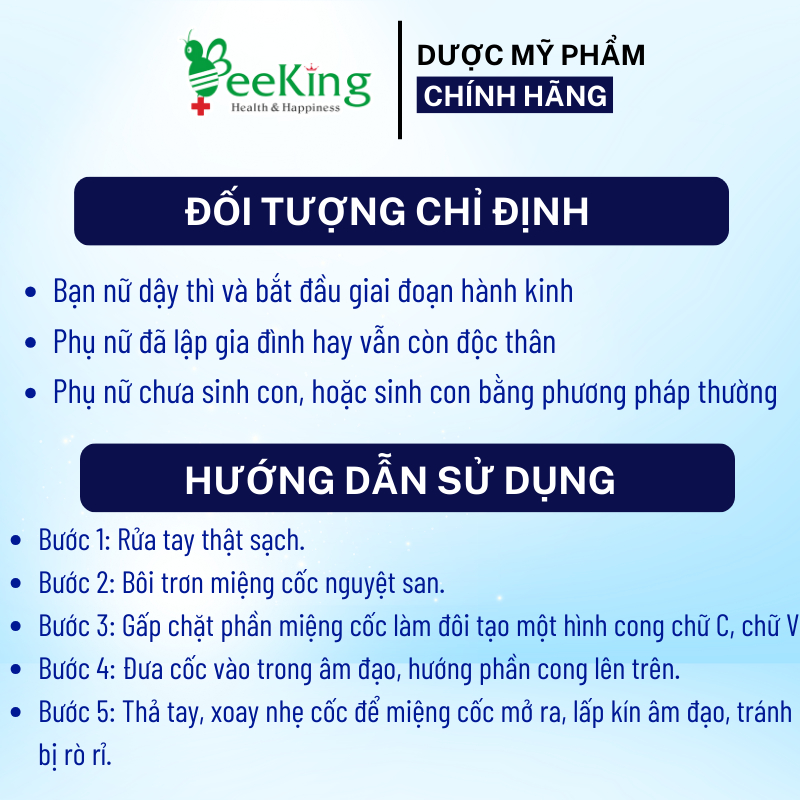 YCUP - CỐC NGUYỆT SAN Y TẾ - Nhập khẩu I talia - BeeKing
