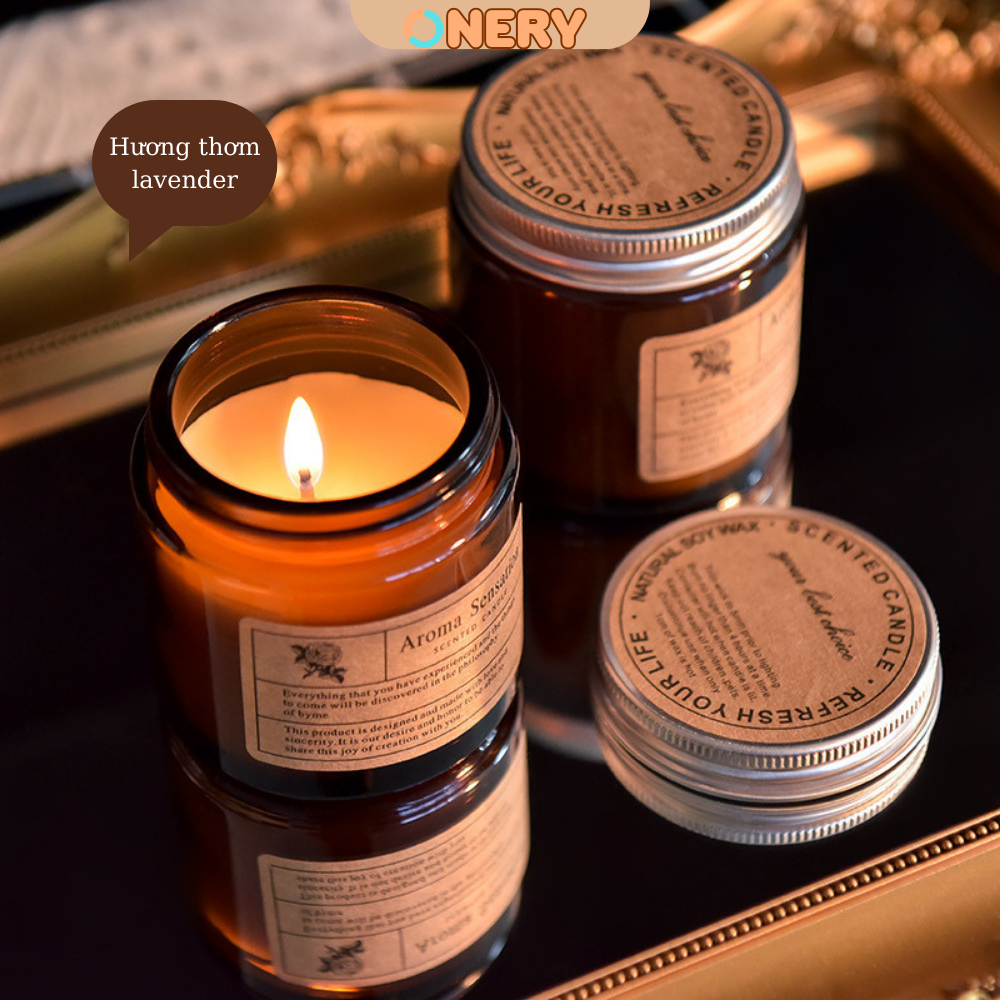 [SET NẾN THƠM - TẶNG KÈM TÚI VÀ THIỆP]  - Nến thơm lưu hương dịu nhẹ  - Quà tặng cho người thân.