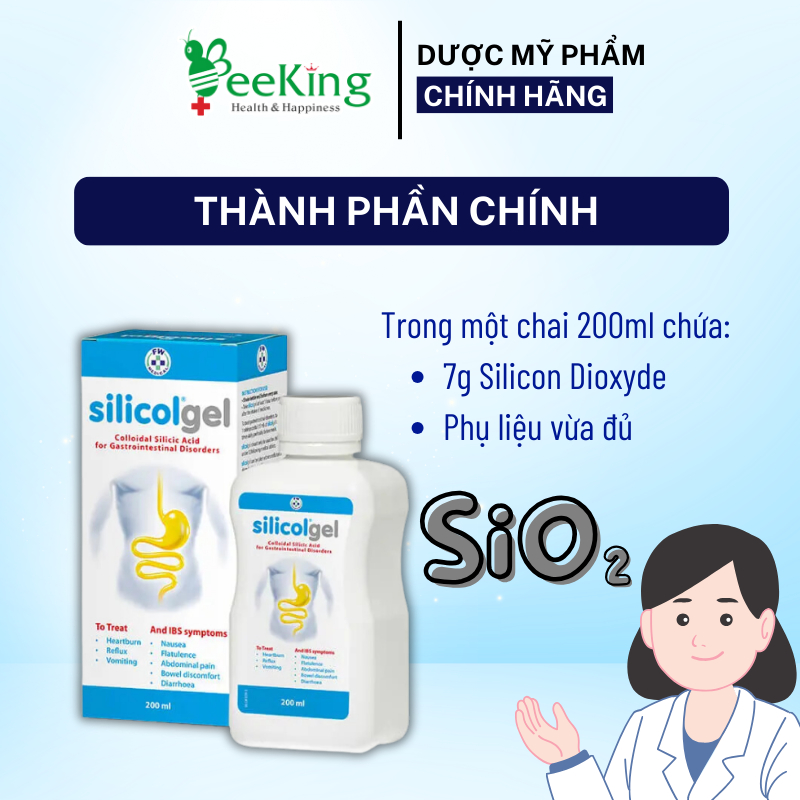 SILICOL GEL - Giảm triệu chứng r.uột kích thích, r.ối loạn tiêu hoá
